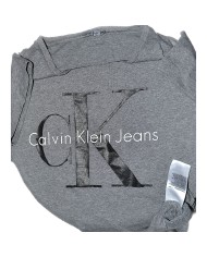 Calvin Klein t-shirt front logo gray XL