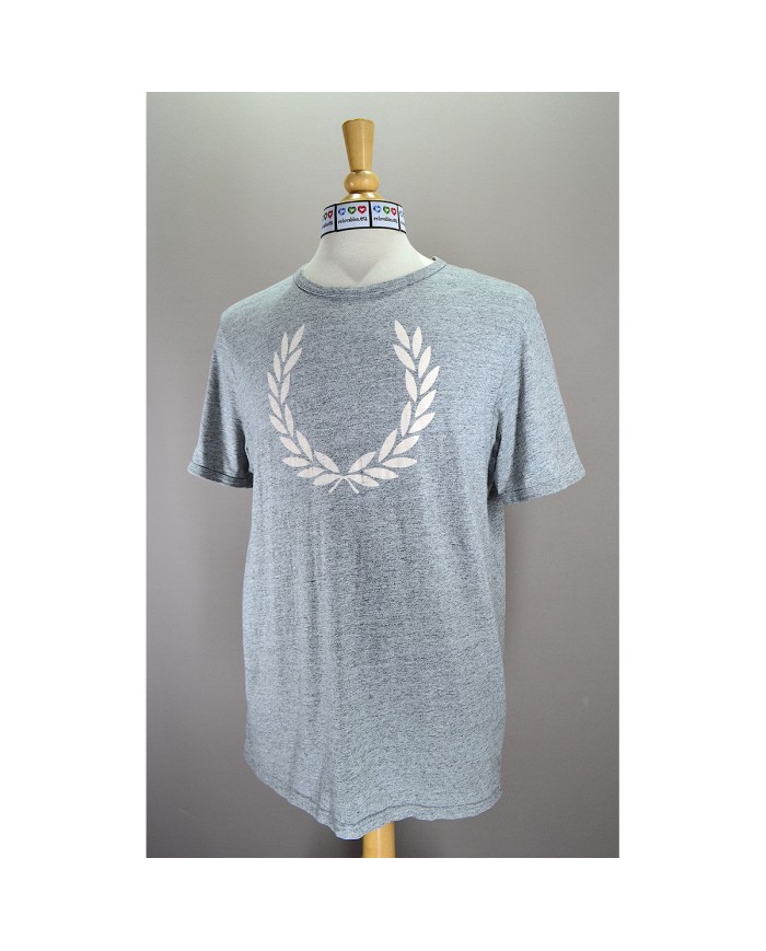 Fred Perry t-shirt front logo gray L