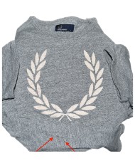 Fred Perry t-shirt front logo gray L