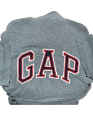 GAP t-shirt embroidered front logo gray L