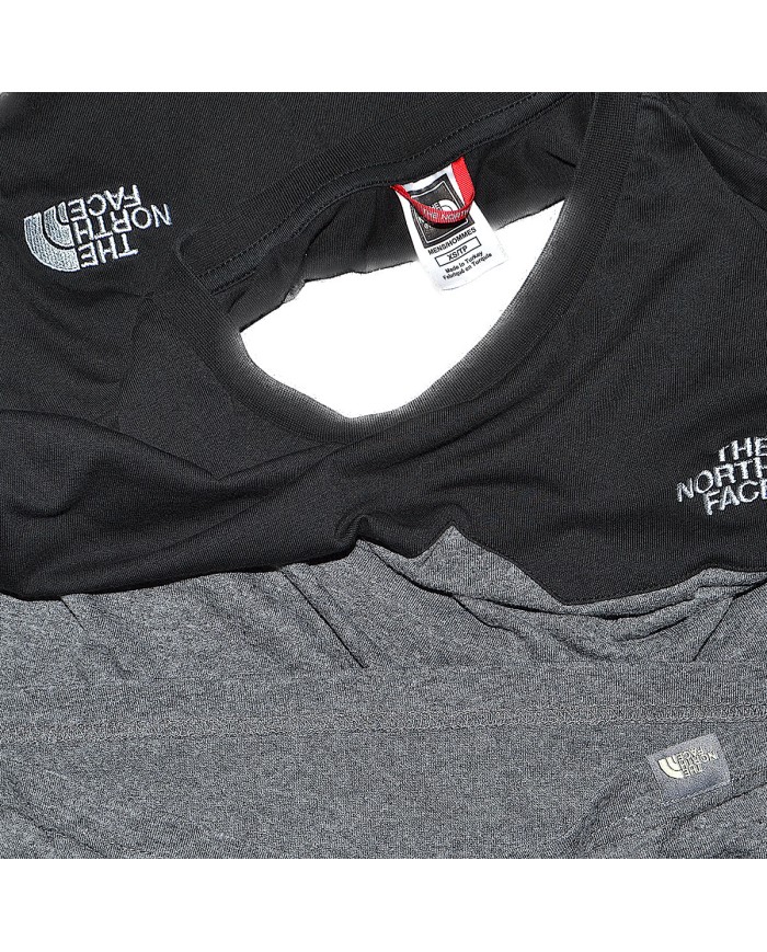The North Face t-shirt front- sholder-logo gray XS