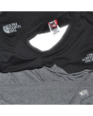 The North Face t-shirt front- sholder-logo gray XS
