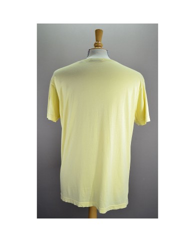GANT fitted t-shirt embroidered logo yellow L