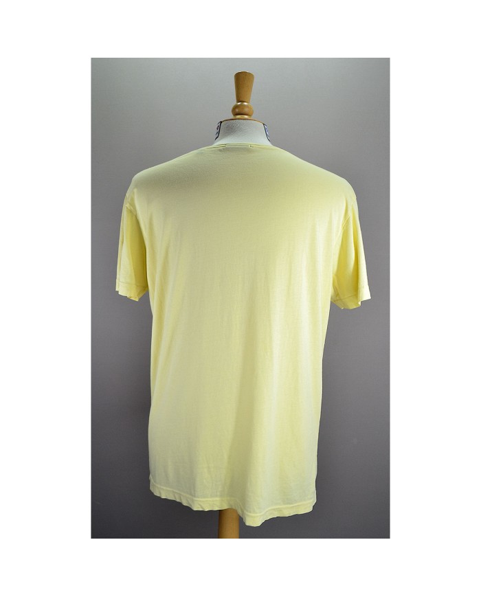 GANT fitted t-shirt embroidered logo yellow L