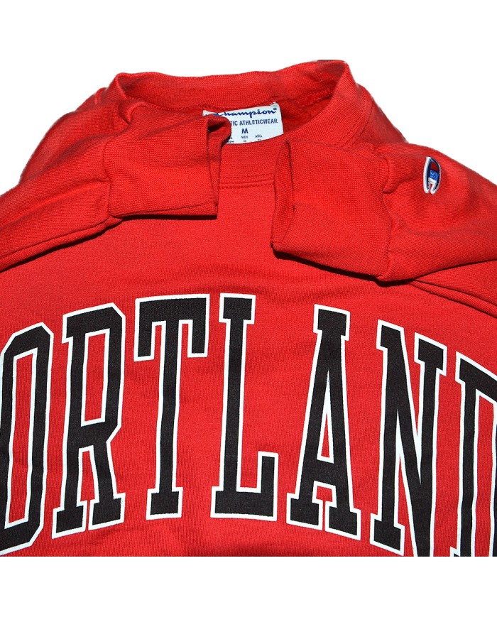 Champion rare sweater front logo CORTLAND red M