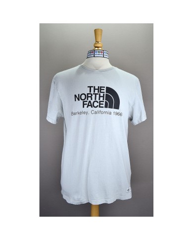The North Face t-shirt front- sholder-logo taupe L