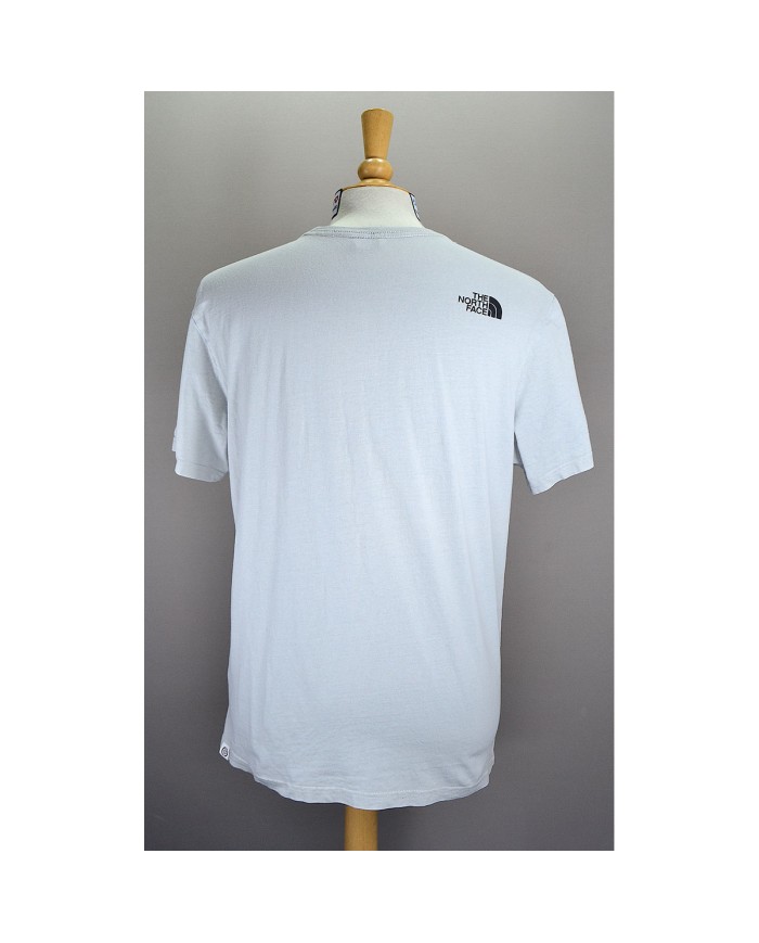 The North Face t-shirt front- sholder-logo taupe L