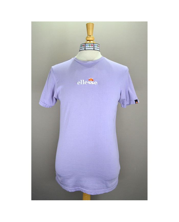 Ellesse t-shirt embroidered front logo lila S
