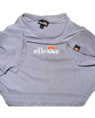 Ellesse t-shirt embroidered front logo lila S