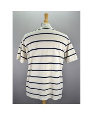 Fred Perry t-shirt chest logo striped L