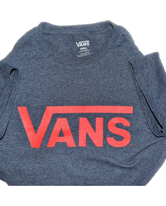 Vans t-shirt stretch front logo gray S