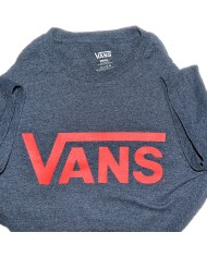 Vans t-shirt stretch front logo gray S