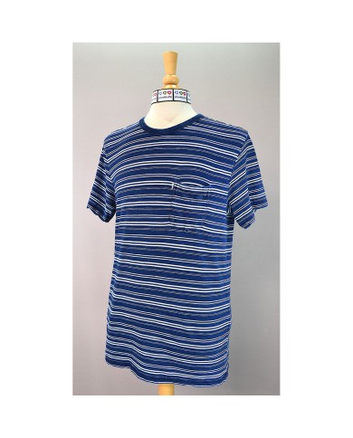 Levi's t-shirt chest pocket  blue striped M
