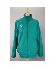 Puma track jacket embroidered logo's green XL
