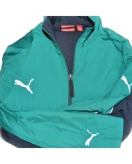 Puma track jacket embroidered logo's green XL
