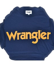 Wrangler t-shirt front logo blue L