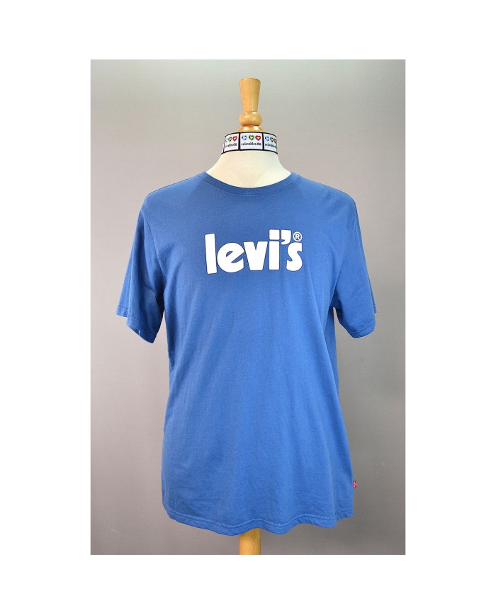 Levi's t-shirt front logo blue M