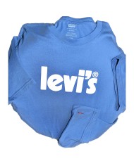 Levi's t-shirt front logo blue M