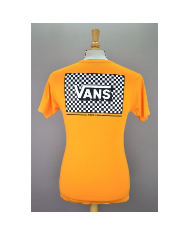 Vans t-shirt classic fit back- chest logo orange S