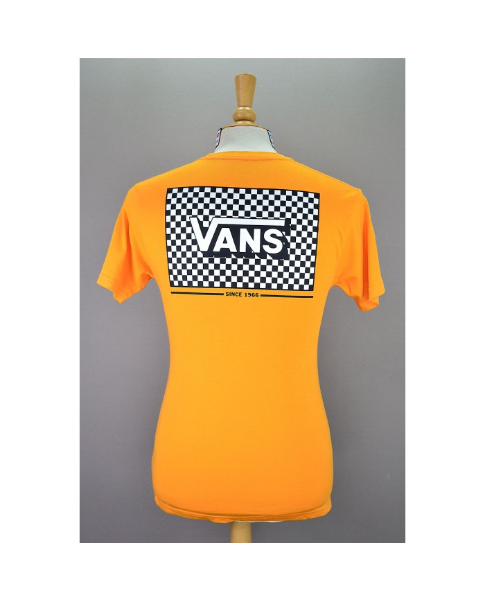 Vans t-shirt classic fit back- chest logo orange S
