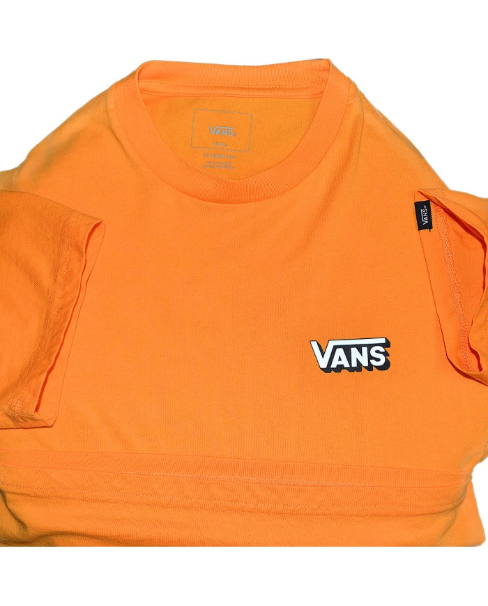 Vans t-shirt classic fit back- chest logo orange S