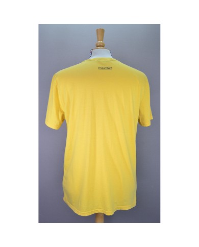 Calvin Klein t-shirt front- back logo yellow M