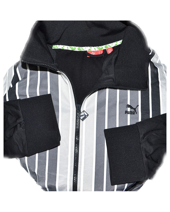 Puma track jacket embroidered logo's black XXL