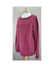 Tommy Hilfiger sweater v-neck embroidered logo yellow L