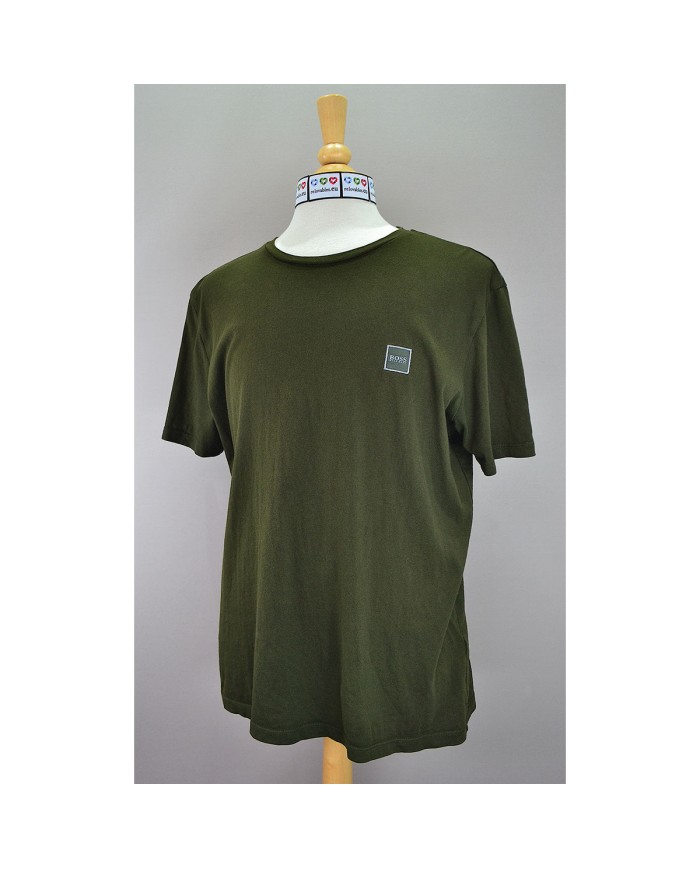 Hugo Boss t-shirt embroidered chest logo green XL