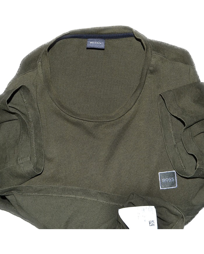 Hugo Boss t-shirt embroidered chest logo green XL