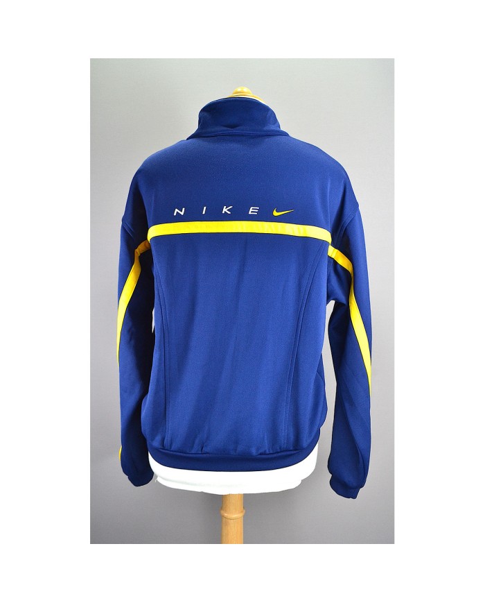 Nike vest zipper embroidered front- back logo blue M