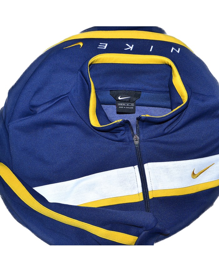 Nike vest zipper embroidered front- back logo blue M