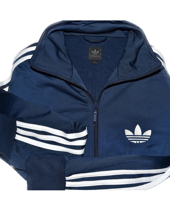 Adidas vest chest-logo 3-striped blue S
