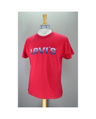 Calvin Klein t-shirt stretch chest logo purple L