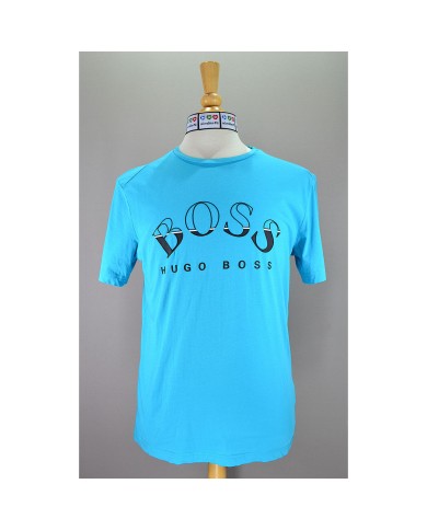 Hugo Boss t-shirt front logo blue M