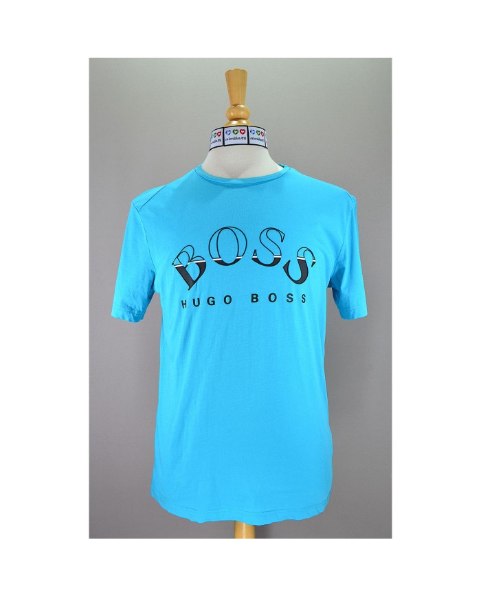 Hugo Boss t-shirt front logo blue M