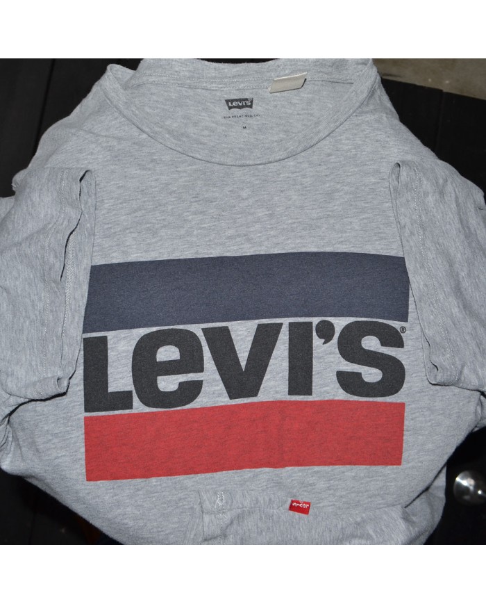 Levi's t-shirt front logo gray M