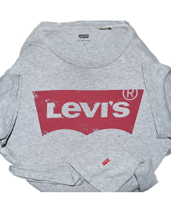 Levi's t-shirt front logo gray S