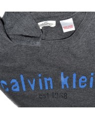 Calvin Klein t-shirt embroidered front logo gray M