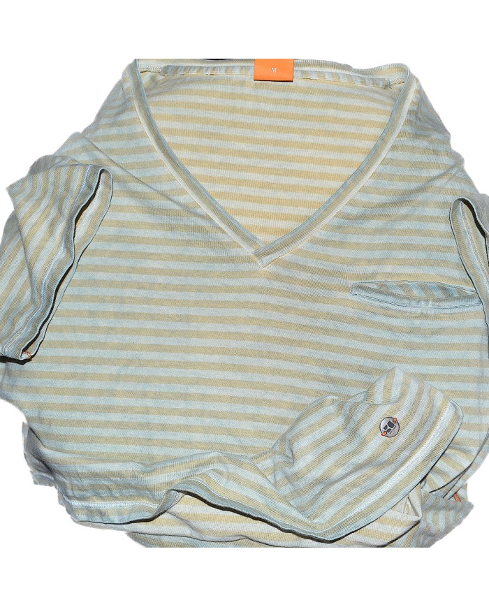 Hugo Boss Orangr t-shirt v-neck chest pocket M