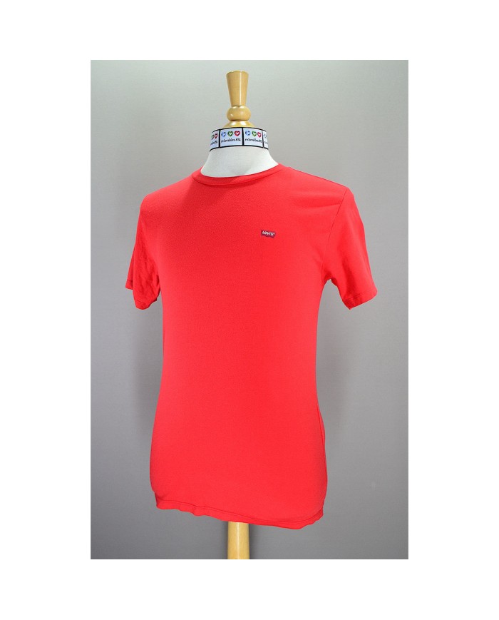 Levi's t-shirt embroidered chest logo red S