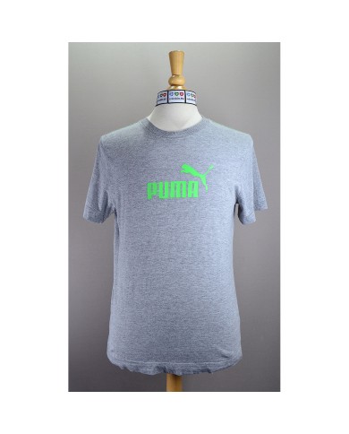 Puma t-shirt embroidered backlogo gray M