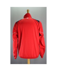 Adidas track-jacket embroidered back- frontlogo red 3-striped M