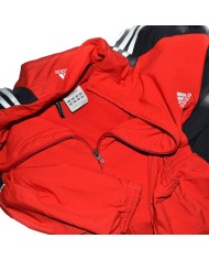 Adidas track-jacket embroidered back- frontlogo red 3-striped M