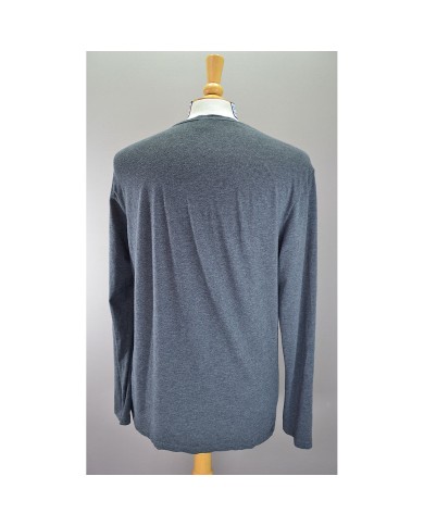 Hugo Boss t-shirt long sleeve chest logo gray M