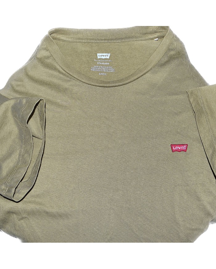 Levi's t-shirt standard fit chest logo green S