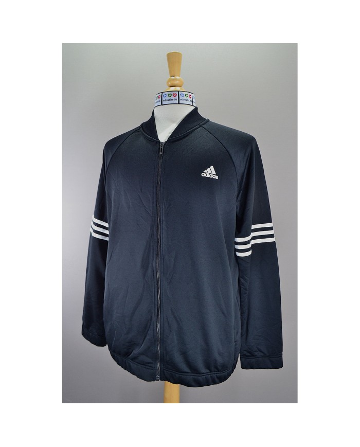 Adidas vest embroidered front logo 3-striped black M/L
