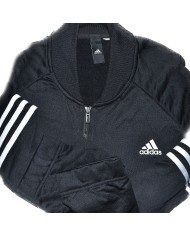 Adidas vest embroidered front logo 3-striped black M/L