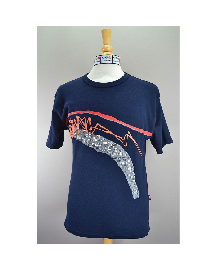 Diesel t-shirt stretch blue L