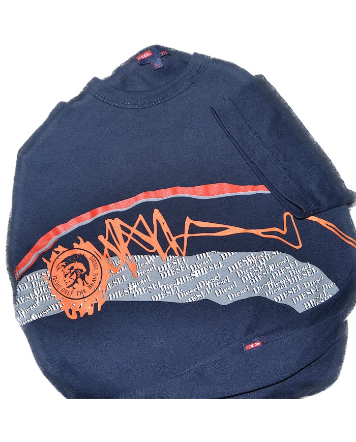 Diesel t-shirt stretch blue L